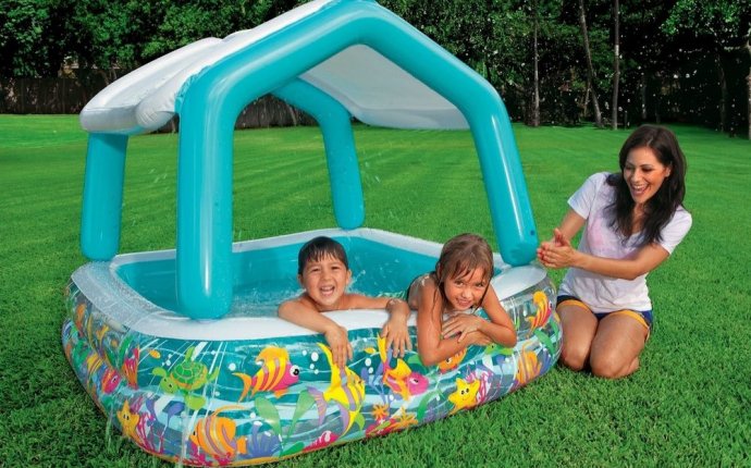 Intex Sun & Shade Inflatable Kids Children Infant Swimming Pool